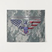 第173空挺師団誇りを持った「任務を果たすべき」 タペストリー (正面(横))