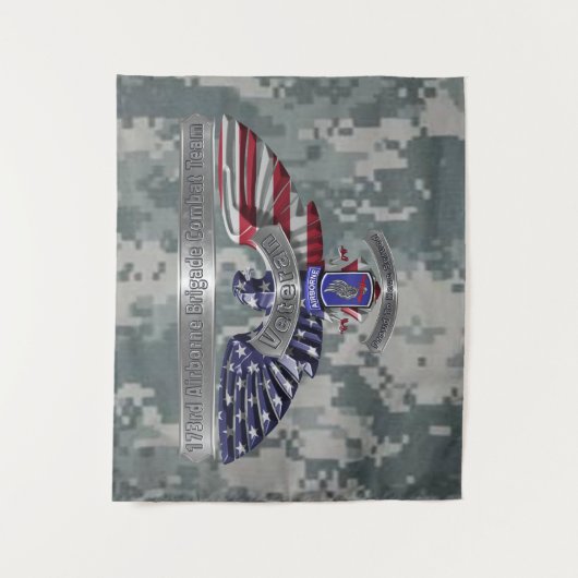 第173空挺師団誇りを持った「任務を果たすべき」 タペストリー (正面)