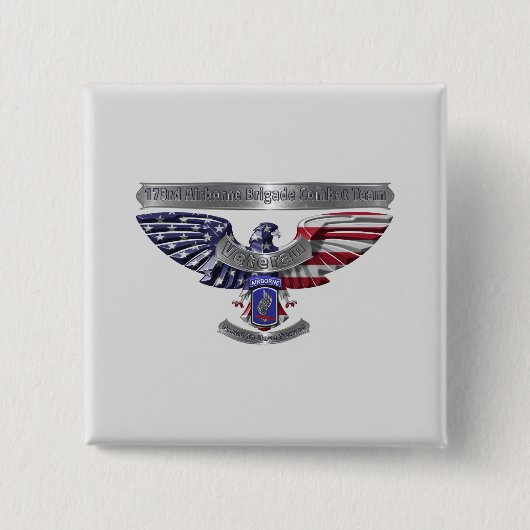 第173空挺師団誇りを持った「任務を果たすべき」 缶バッジ (正面)