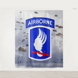 第173空挺師団（スカイ・ソルジャーズ）写真用背景 タペストリー
