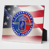 第173空挺旅団アフガニスタン退役軍人 フォトプラーク (側面)