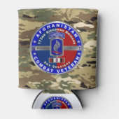 第173空挺旅団アフガニスタン退役軍人 缶クーラー (正面)