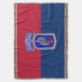 第173空挺旅団シルバーフレームデザイン スローブランケット (正面縦)