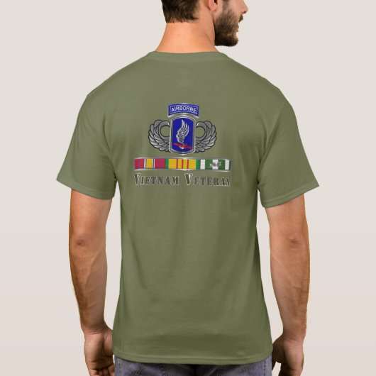 第173空挺旅団ベトナム退役軍人 Tシャツ (裏面)