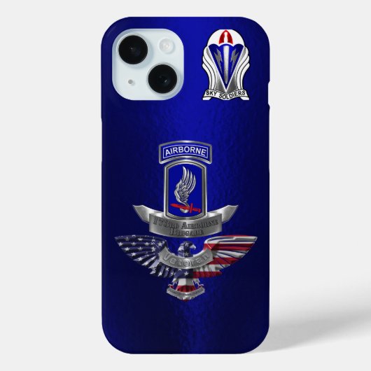 第173空挺旅団退役軍人 Case-Mate iPhoneケース (裏面)