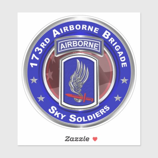 第173空挺旅団 シール (シート)