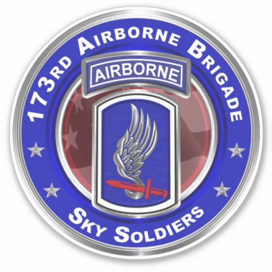 第173空挺旅団 シール (正面)