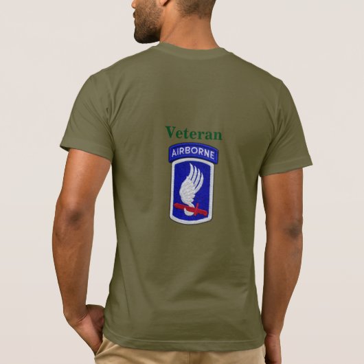 第173空挺旅団ABN BDEスカイ兵士パッチ Tシャツ (裏面)