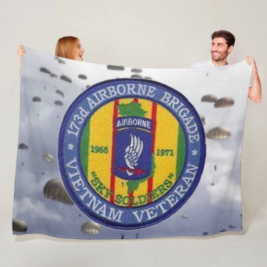 第173空挺連隊 フリースブランケット (インサイチュ)