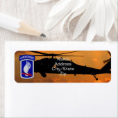 第173ABN空挺旅団の空の兵士パッチ ラベル (インサイチュ)