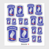 第173ABN空挺旅団スカイソルダーコンター シール (シート)