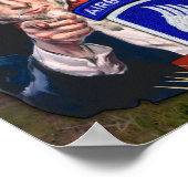 第173ABN空挺旅団空の兵士ベトナム ポスター (角)