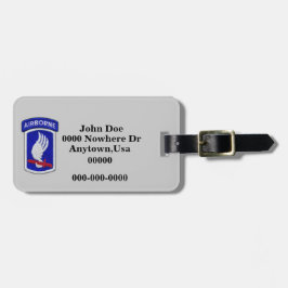 第173ABN BDE空挺旅団パッチラゲッジタグ ラゲッジタグ