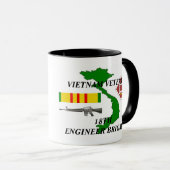 第18エンジニアの組のベトナムの退役軍人のコーヒー・マグ マグカップ (正面右)