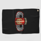 第18原発砲兵旅団飛行飛行飛行飛行翼 ゴルフタオル (横)