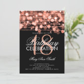 第18回エレガント誕生日パーティーが輝くバラ金ゴールド 招待状 (スタンド正面)