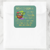 第18回バースデーパーティーのプレゼント スクエアシール (バッグ)