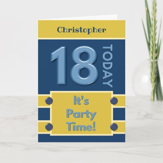 第18回バースデーパーティータイム海軍と金ゴールド カード (正面)