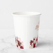 第18回バースデーパーティードレッドローズピンク牡丹カスタム 紙コップ (右)