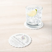 第18回バースデーパーティー招待チケット ペーパーコースター (インサイチュ)