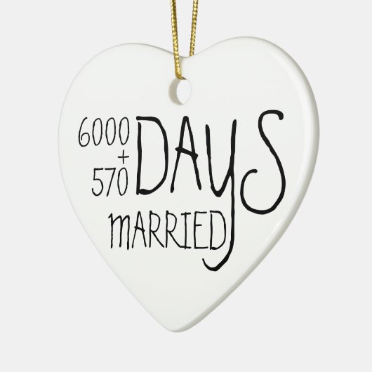 第18回創立結婚18結婚した年 セラミックオーナメント (左)