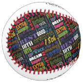 第18回誕生日パーティーの特別モノパーソナライズされたグラム ソフトボール (正面左)