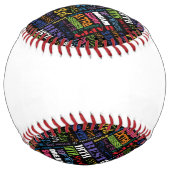 第18回誕生日パーティーの特別モノパーソナライズされたグラム ソフトボール (裏面)