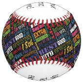 第18回誕生日パーティーの特別モノパーソナライズされたグラム ソフトボール (正面)