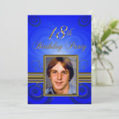 第18回誕生日パーティーへの招待 招待状 (スタンド正面)