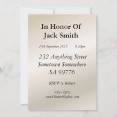 第18回誕生日パーティーへの招待 招待状 (裏面)