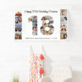 第18回誕生日パーティー第18回写真コラージュ 横断幕 (インサイチュ)