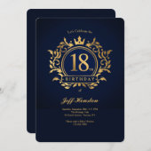 第18回誕生日パーティー 招待状 (正面/裏面)