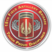 第18回野戦砲兵旅団 シール (正面)