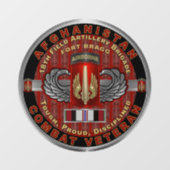 第18回野砲兵旅団アフガニスタン退役軍人 ウィンドウサイン (シート)