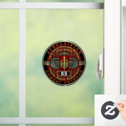 第18回野砲兵旅団アフガニスタン退役軍人 ウィンドウサイン (ホーム)