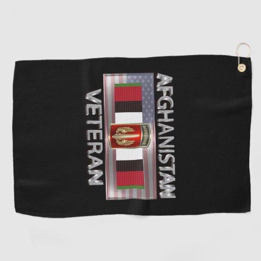 第18回FA旅団アフガニスタン退役軍人 ゴルフタオル (横)