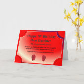 第18娘のためのバースデー・カード カード (黄色い花)