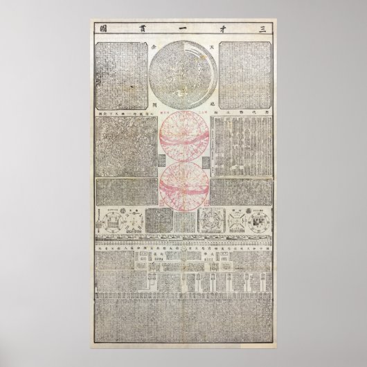 第18期アストロ中国のマップ – MED QUAL (注を参照) ポスター (正面)