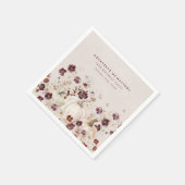 第18期パーティーパンプキンワイルドフラワーカスタム スタンダードカクテルナプキン (角)