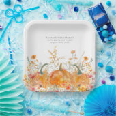 第18期パーティーパンプキンワイルドフラワーカスタム ペーパープレート (パーティー)