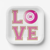 第18期誕生日パーティビンゴプレーヤー ペーパープレート (正面)