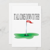 第18穴 招待状 (正面/裏面)