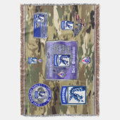第18空挺軍団の記念品 スローブランケット (正面縦)