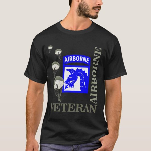 第18空挺部隊退役軍人パラトパー退役軍人D Tシャツ (正面)