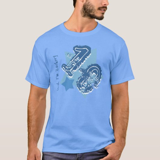 第18誕生日のグランジな数か年V14の青 Tシャツ (正面)