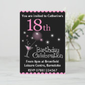 第18誕生日のパーティの招待状 招待状 (スタンド正面)