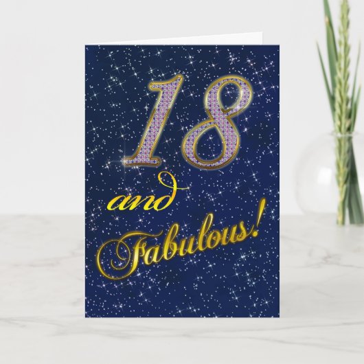 第18誕生日のパーティの招待状 招待状 (正面)