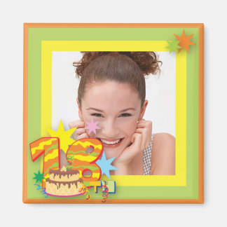 第18誕生日の写真フレームの磁石 マグネット