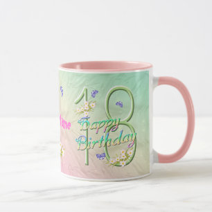 第18誕生日の蝶庭のマグ マグカップ