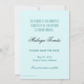 第18誕生日のCotillionのデビューの保存日付の写真 セーブザデート (裏面)